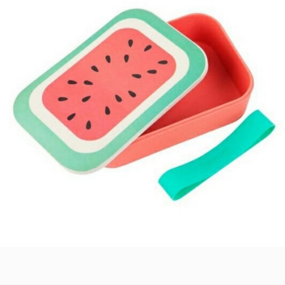 Sunnylife Watermelon Eco friendly lunch box Bento Pink Green
